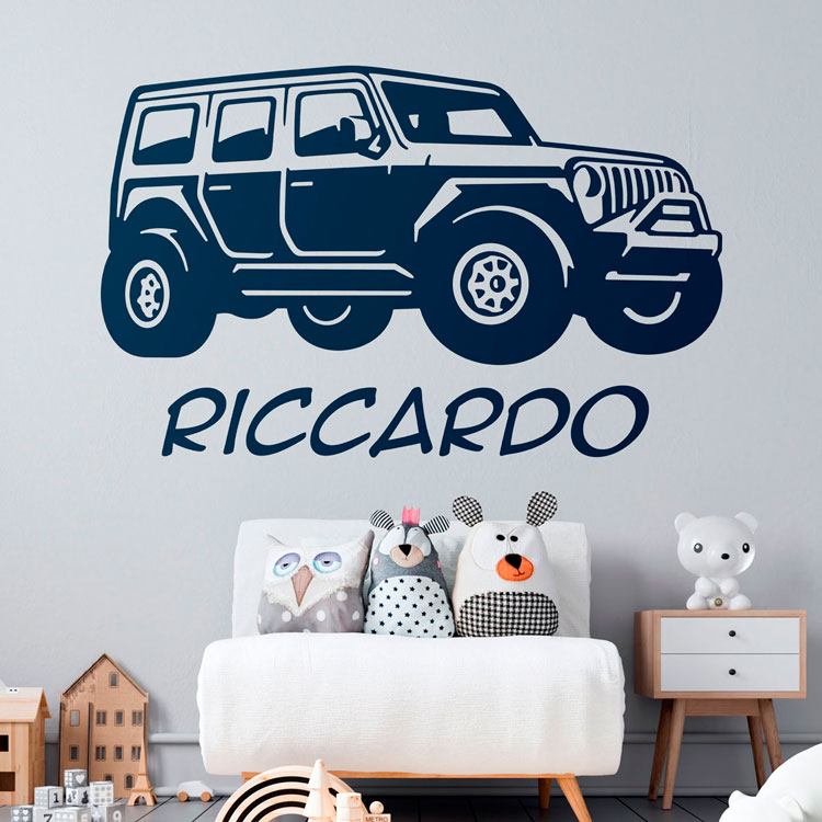 Stickers for Kids: Customized Jeep