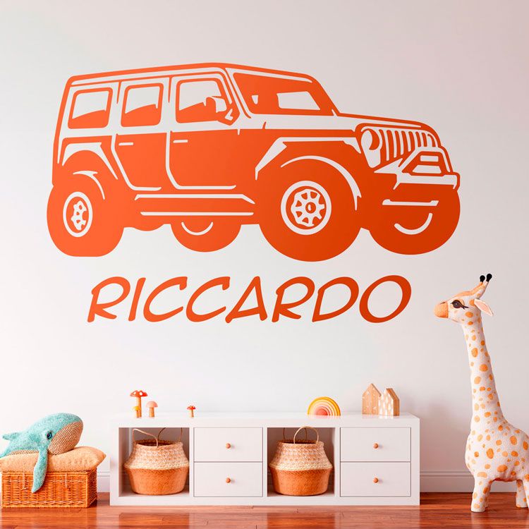 Stickers for Kids: Customized Jeep