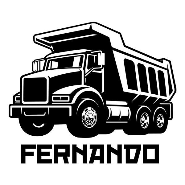 Stickers for Kids: Customized construction truck