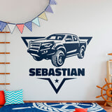 Stickers for Kids: Adventure 4x4 with Name