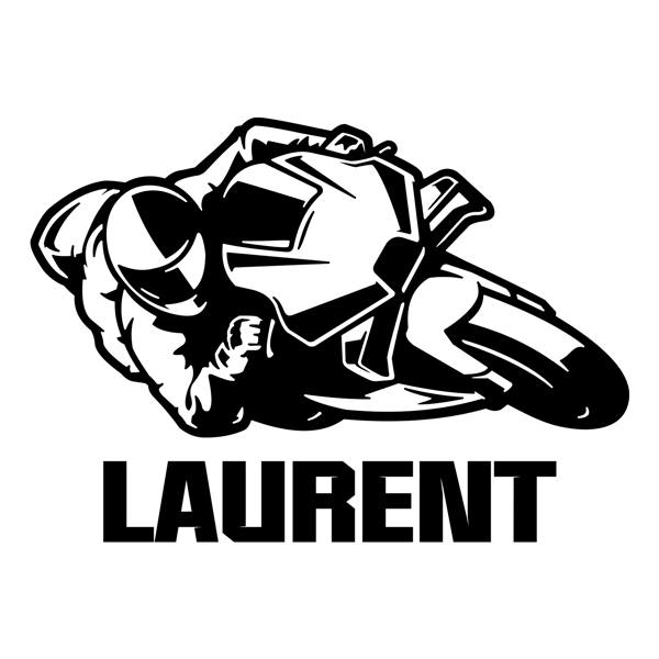 Stickers for Kids: MotoGP Racing Bike with Name