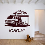 Stickers for Kids: Camper Van with Name 2