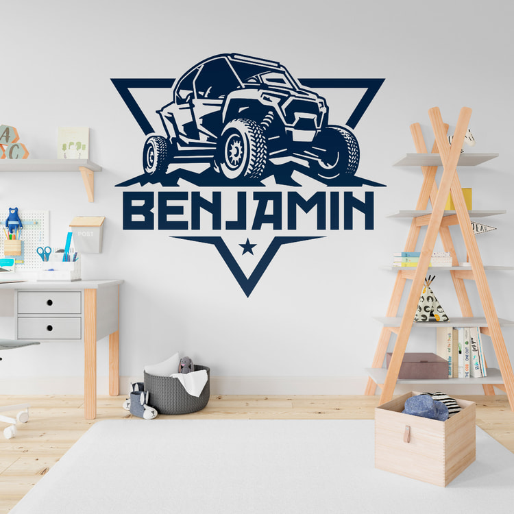 Stickers for Kids: Buggy with personalized name
