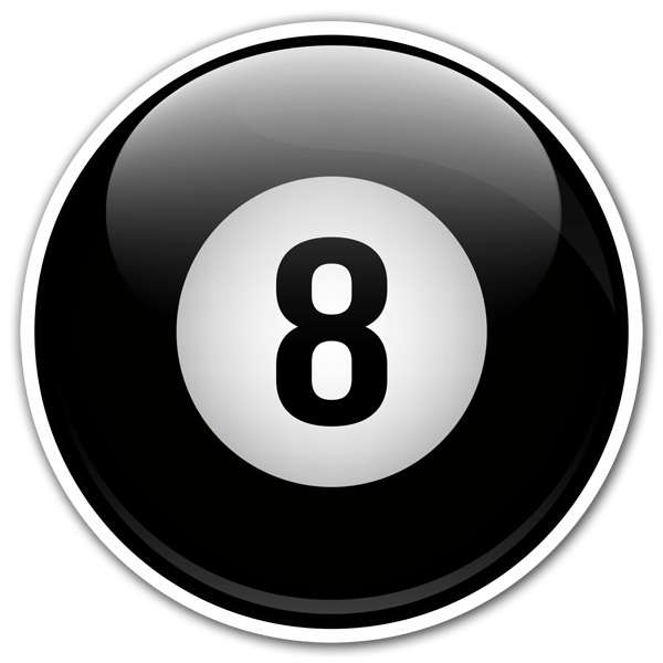 BILLIARDS BALLS CLASSIC ROUND STICKER | Zazzle