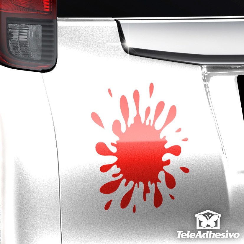 Car & Motorbike Stickers: Paint Stain Splat