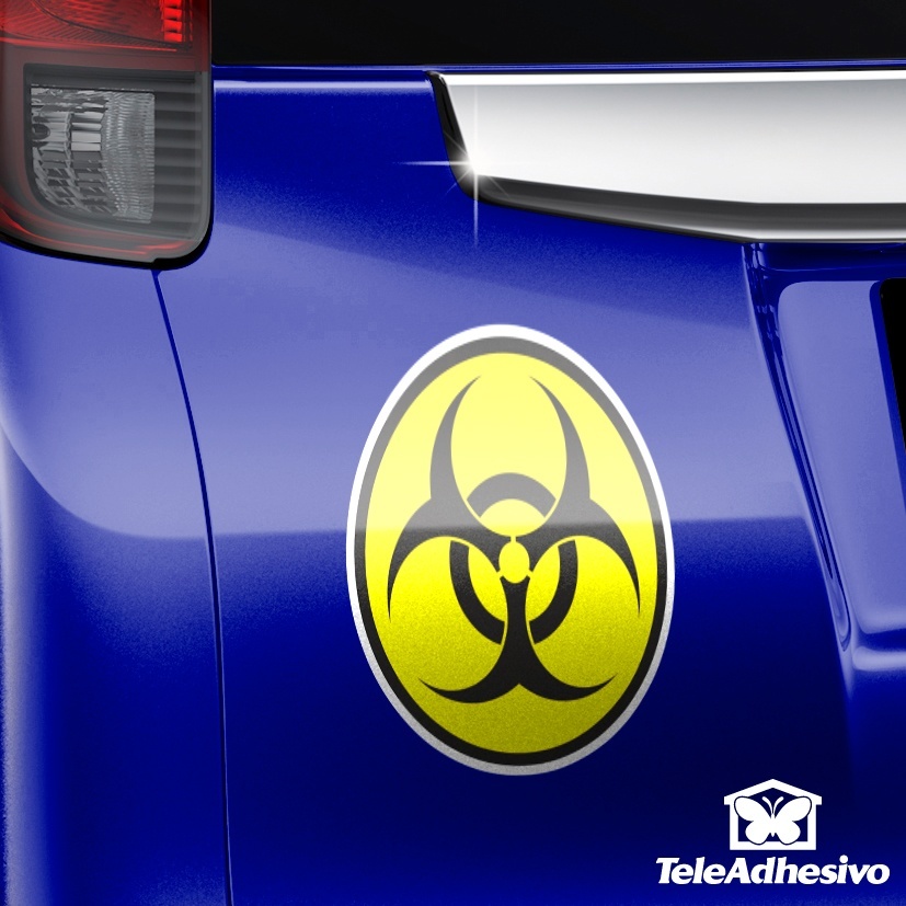 Car & Motorbike Stickers: Biological risk