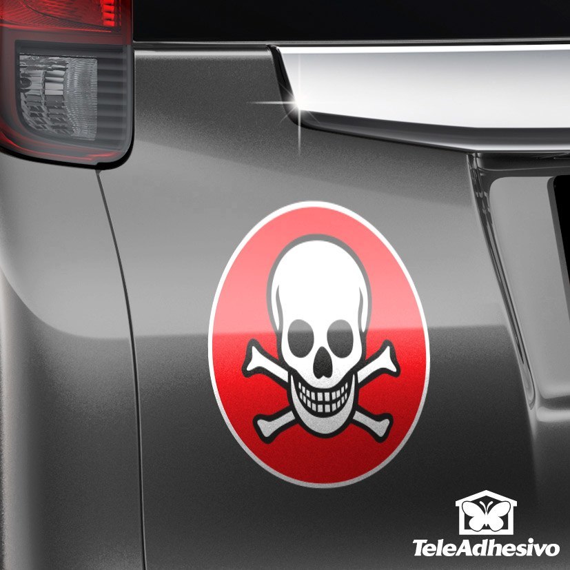 Car & Motorbike Stickers: Pirate Skull with Crossbones