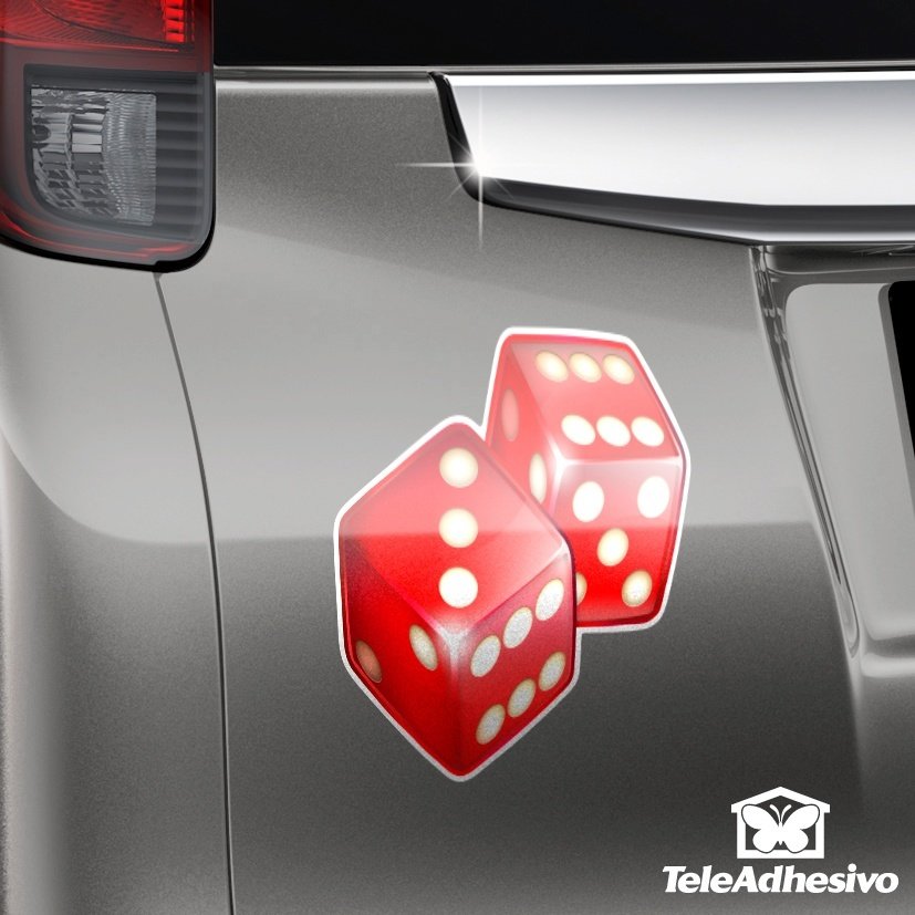 Car & Motorbike Stickers: Lucky Dice