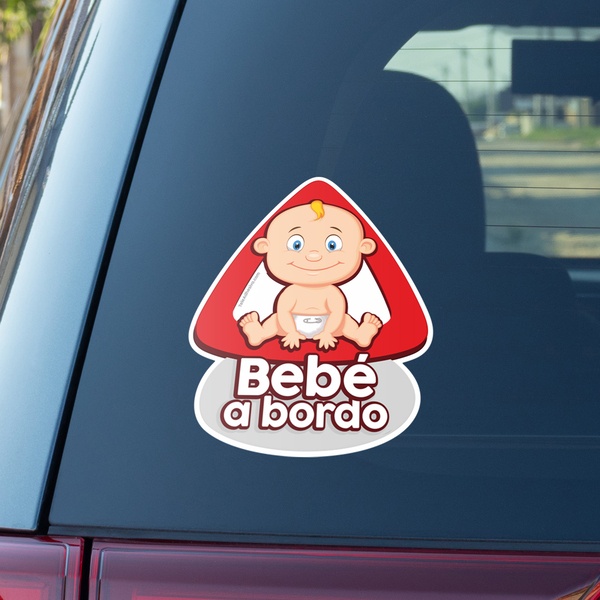 Car & Motorbike Stickers: Baby on board in Spanish