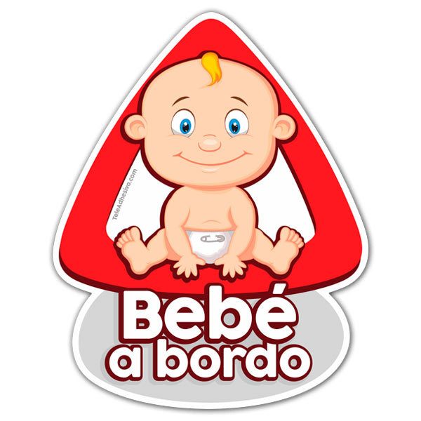 Car & Motorbike Stickers: Baby on board in Spanish