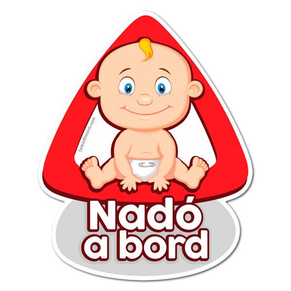 Car & Motorbike Stickers: Baby on board - Catalan