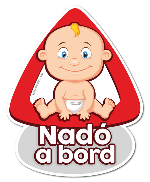 Car & Motorbike Stickers: Baby on board - Catalan 0