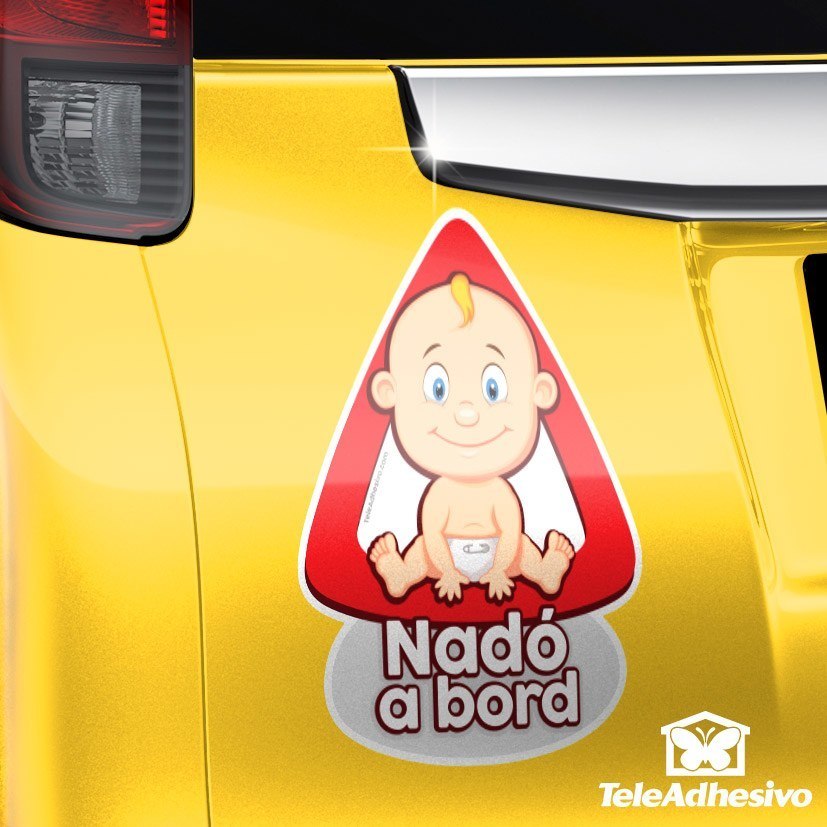 Car & Motorbike Stickers: Baby on board - Catalan