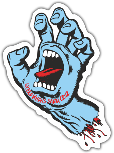 Car & Motorbike Stickers: Santa Cruz Screaming Hand