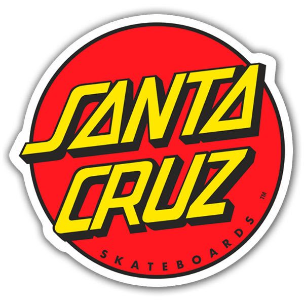 Car & Motorbike Stickers: Santa Cruz California Circle