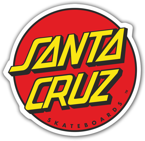 Car & Motorbike Stickers: Santa Cruz California Circle