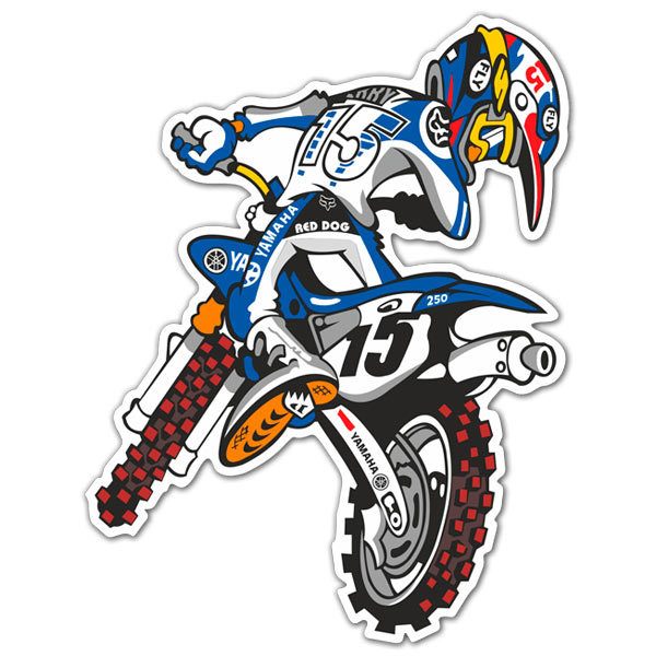 Sticker Yamaha Motocross Muraldecal Com