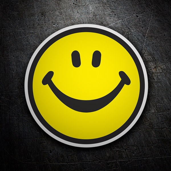 Car & Motorbike Stickers: Smiley face