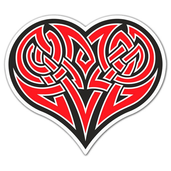 Car & Motorbike Stickers: Tribal Heart