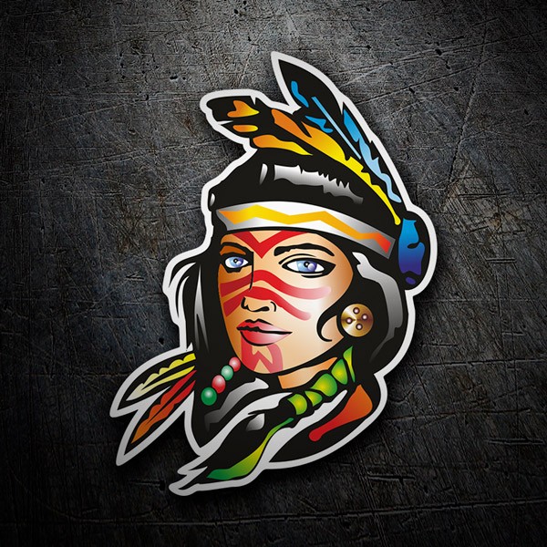 Car & Motorbike Stickers: American Indian