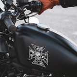 Car & Motorbike Stickers: Cross of skulls Dise&ntilde;o Vinilo Decorativo 4