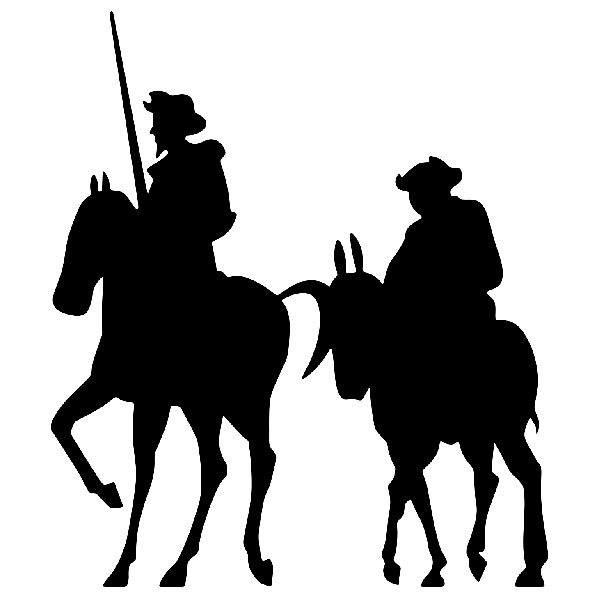 Car & Motorbike Stickers: Don Quixote and Sancho