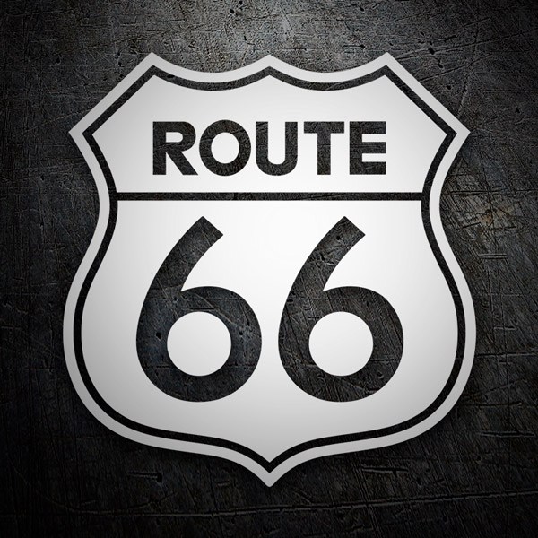 Car & Motorbike Stickers: Route 66 die-cut