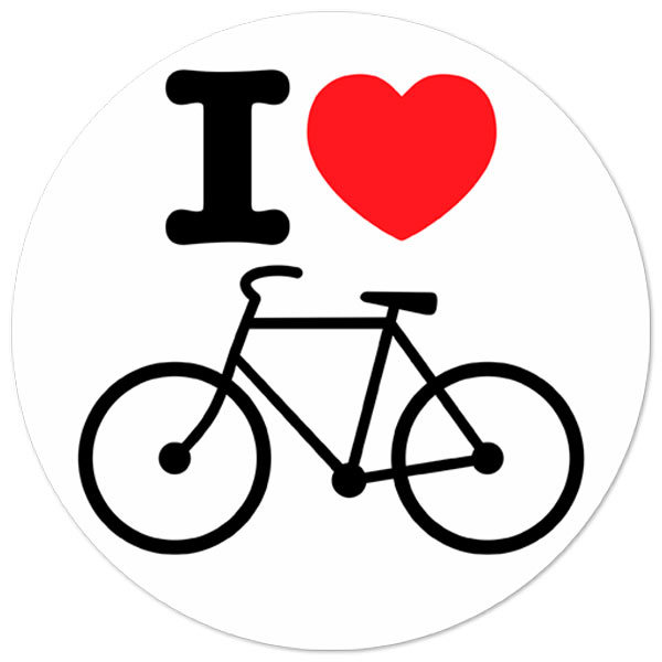 Car & Motorbike Stickers: I love bike