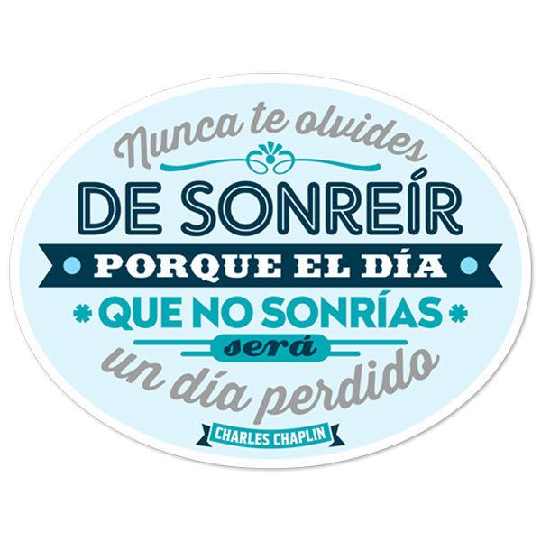 Car & Motorbike Stickers: Nunca te olvides de sonreír...