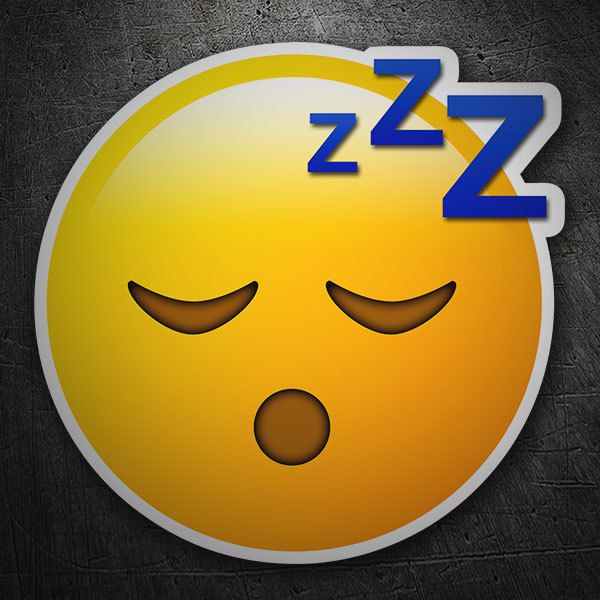 Car & Motorbike Stickers: Sleeping Face