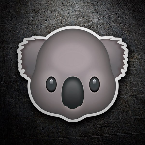 Car & Motorbike Stickers: Emoticon Koala Face