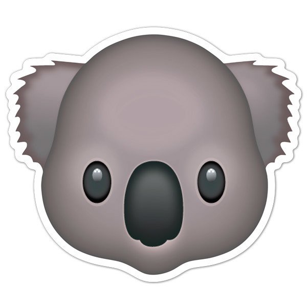 Car & Motorbike Stickers: Emoticon Koala Face