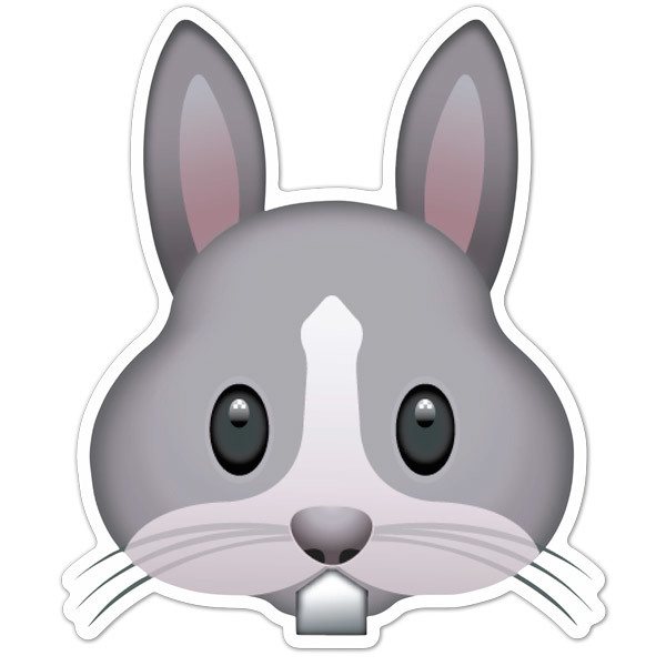 Car & Motorbike Stickers: Rabbit Face