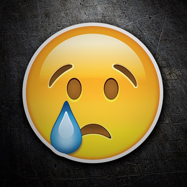 Car & Motorbike Stickers: Sad face crying 1