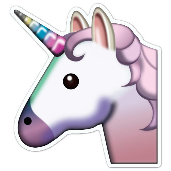 Car & Motorbike Stickers: Face of unicorn