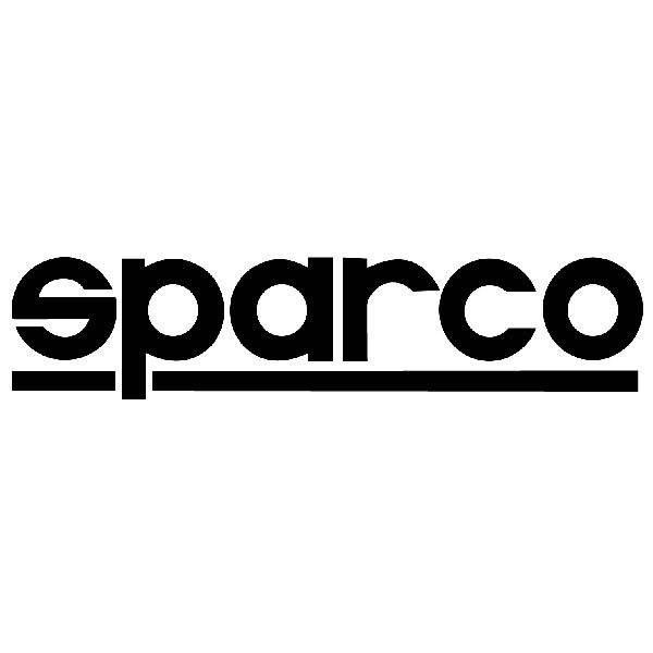 Car & Motorbike Stickers: Sparco with Bold Letters