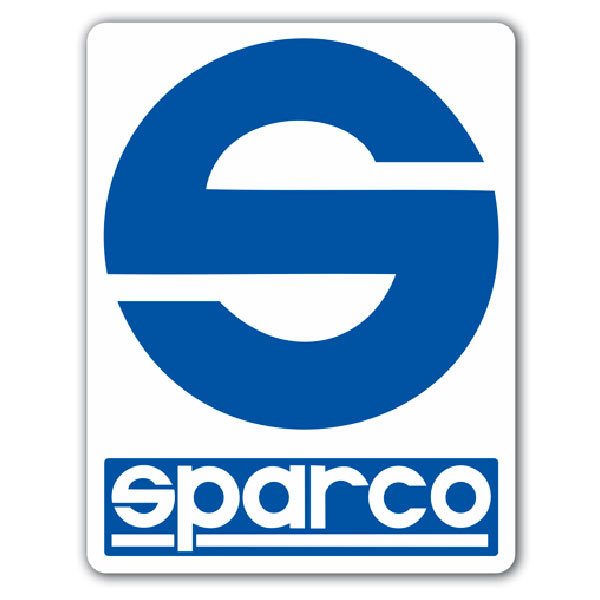 Car & Motorbike Stickers: Sparco Logo on White Background