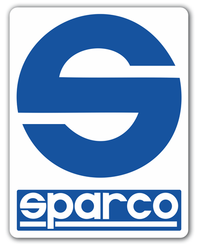 Car & Motorbike Stickers: Sparco Logo on White Background