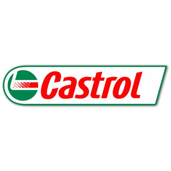 Car & Motorbike Stickers: Castrol logo in Red and Green
