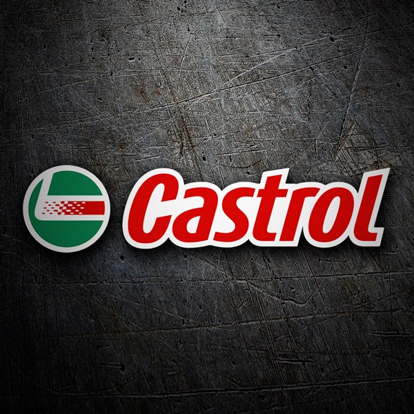 Car & Motorbike Stickers: Castrol 3 in Green Circle