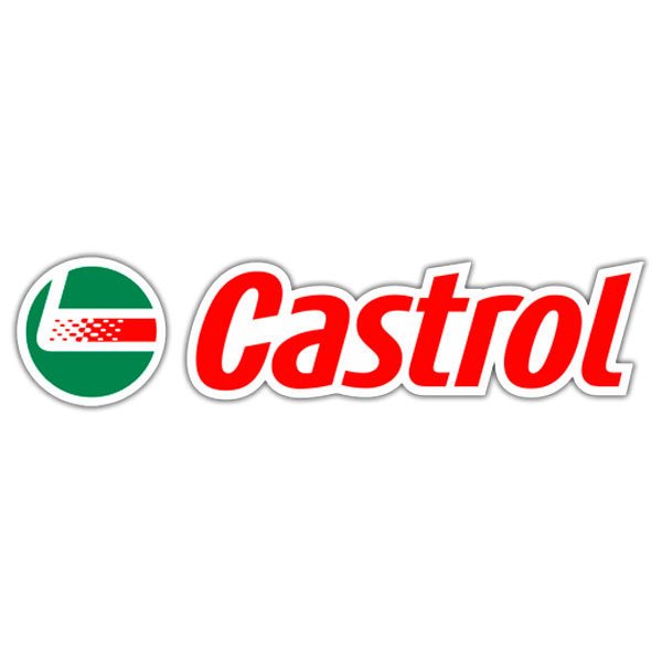 Car & Motorbike Stickers: Castrol 3 in Green Circle