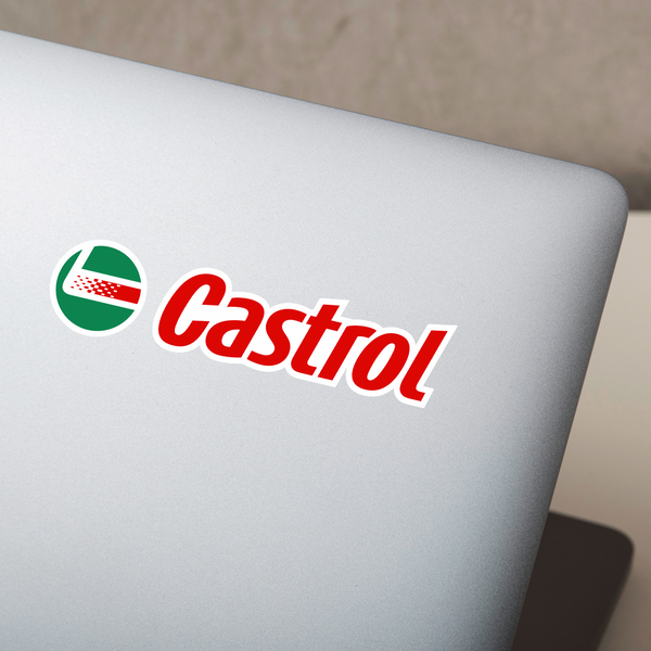 Car & Motorbike Stickers: Castrol 3 in Green Circle