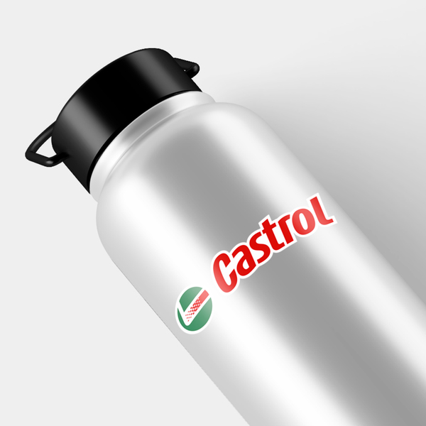 Car & Motorbike Stickers: Castrol 3 in Green Circle