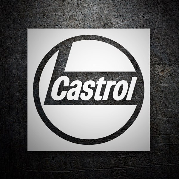 Car & Motorbike Stickers: Castrol 5 in Circular Composition