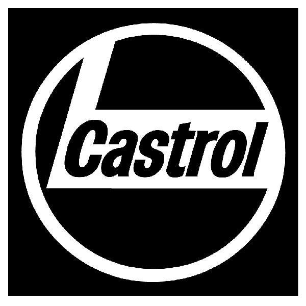 Car & Motorbike Stickers: Castrol 5 in Circular Composition