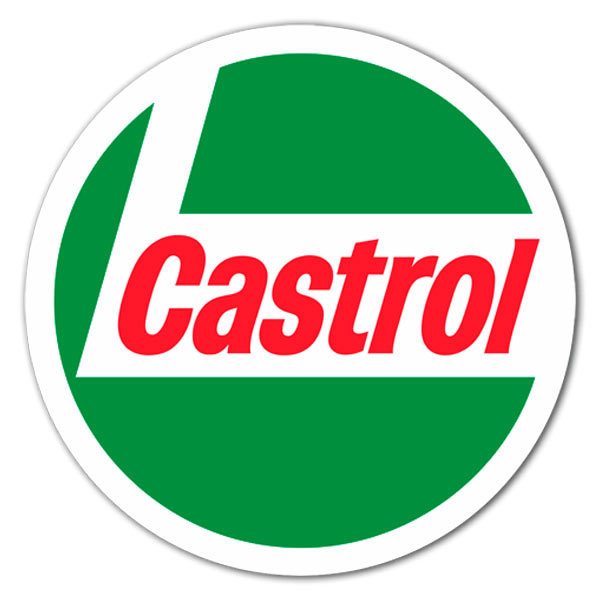 Car & Motorbike Stickers: Castrol 7 Logo in Circular Composition