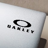 Car & Motorbike Stickers: Oakley Logo in Oval 3