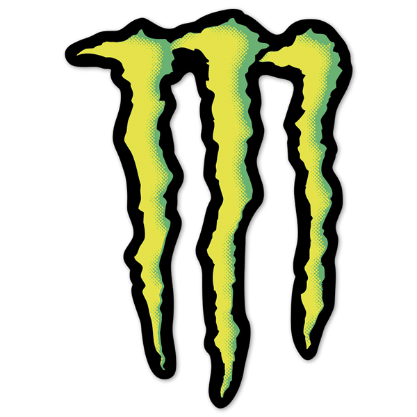 Car & Motorbike Stickers: Monster Energy Logo with Claws
