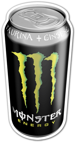 Car & Motorbike Stickers: Monster Energy Can 2