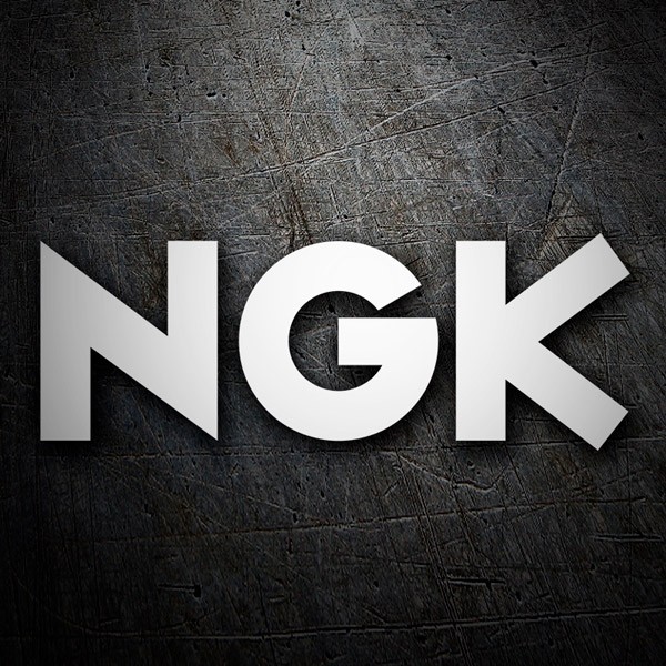Car & Motorbike Stickers: Minimalist NGK Logo